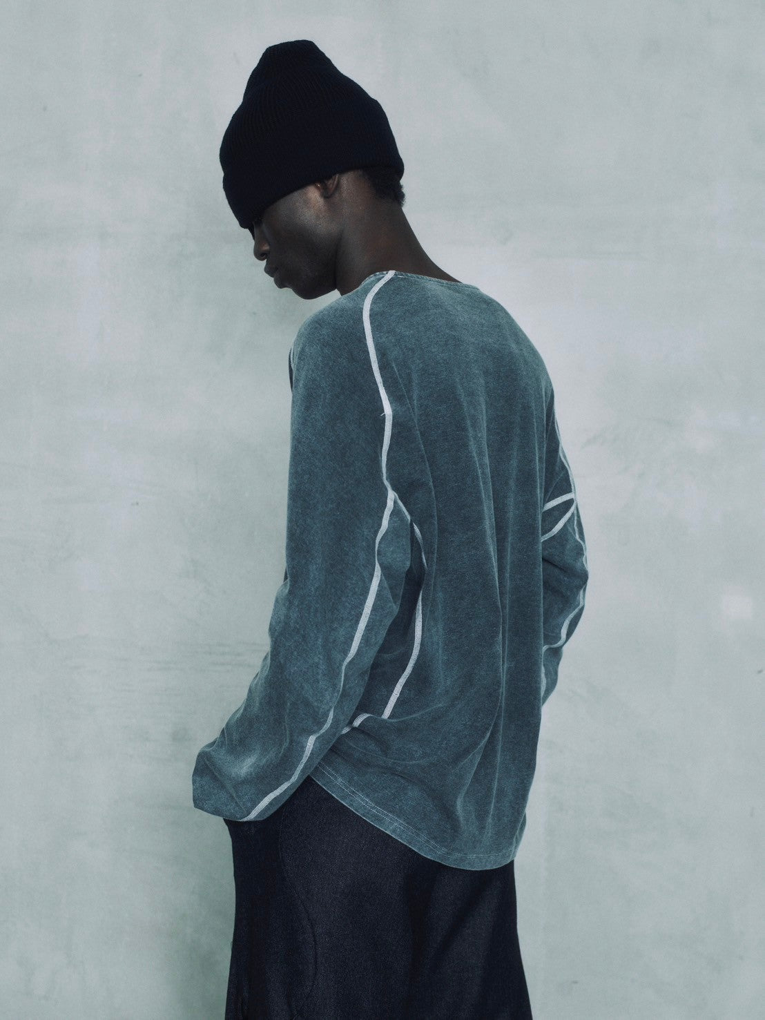 OPPOSE DUALITY Long Sleeve T-Shirts Wash GRAY