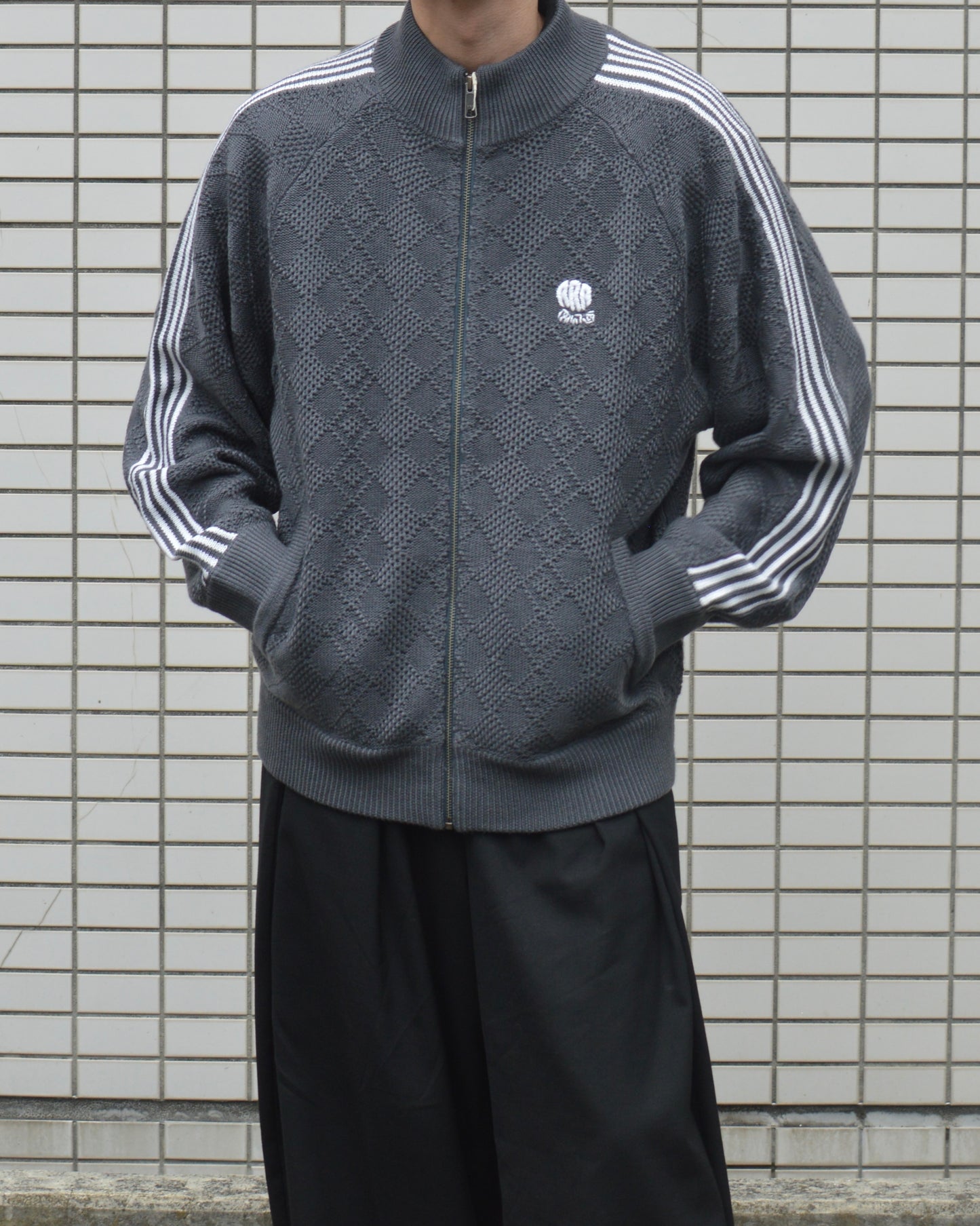 RICE NINE TEN KNITTED TRAINING JACKET