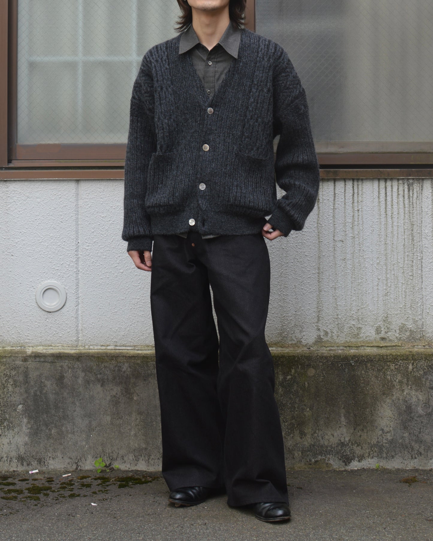 YASHIKI Sekkei mohair Cardigan