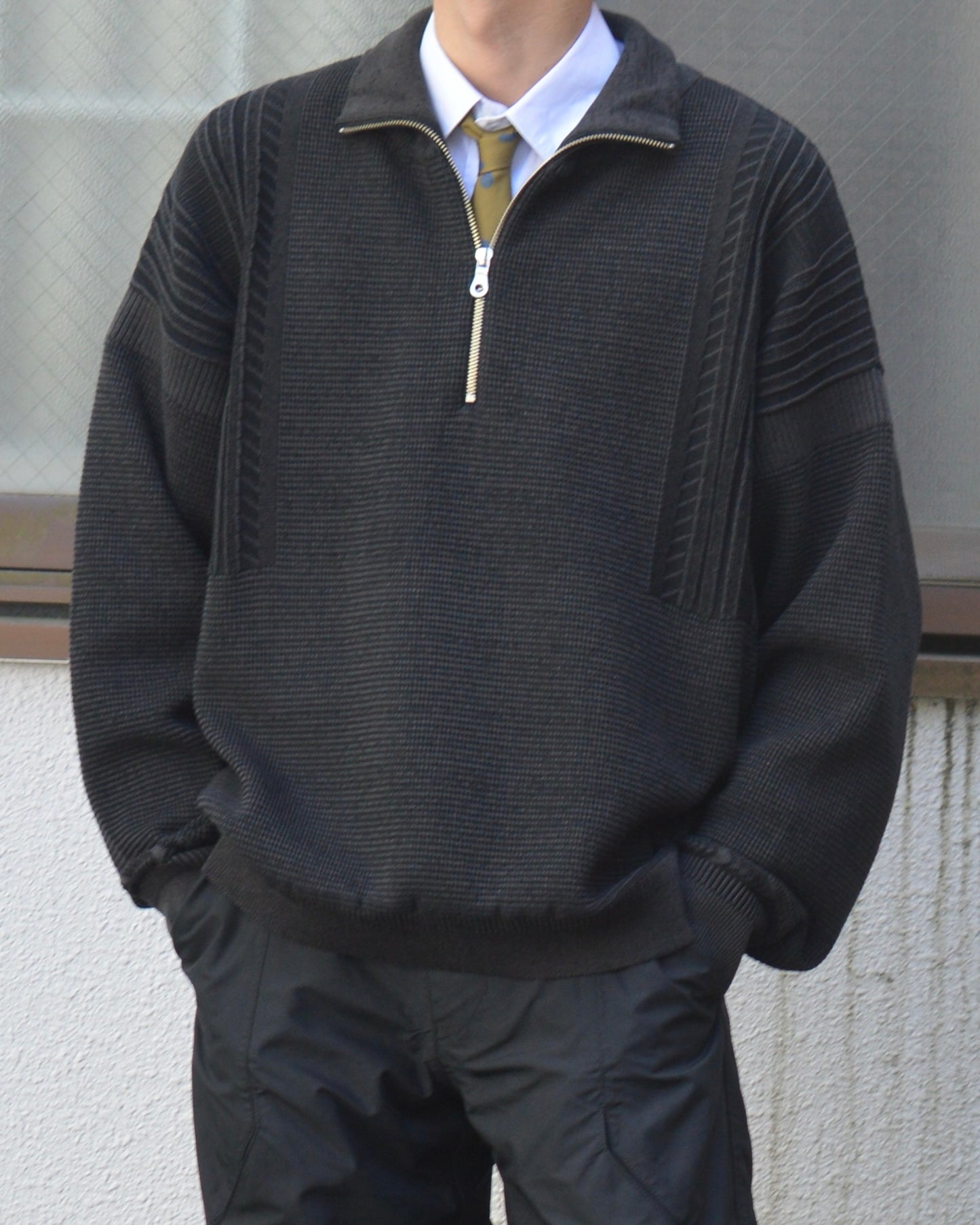 YASHIKI Fuyushigure Half Zip Knit