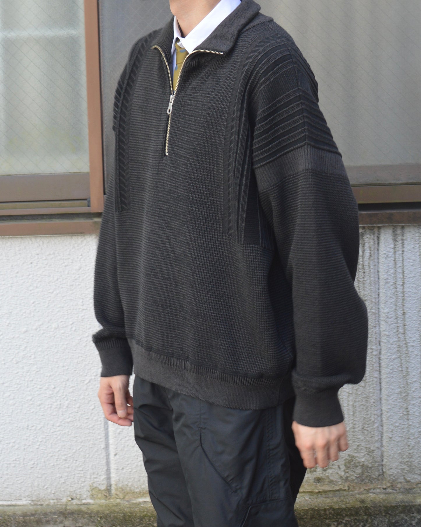 YASHIKI Fuyushigure Half Zip Knit