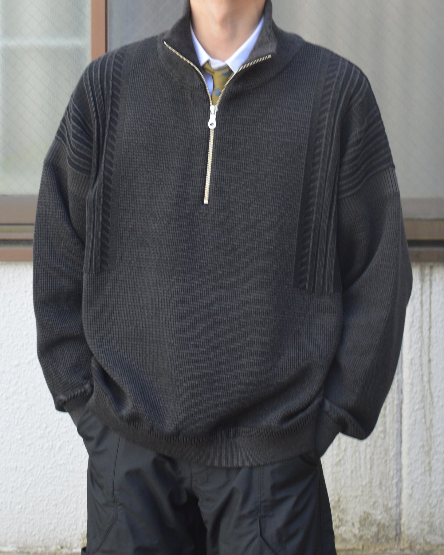 YASHIKI Fuyushigure Half Zip Knit