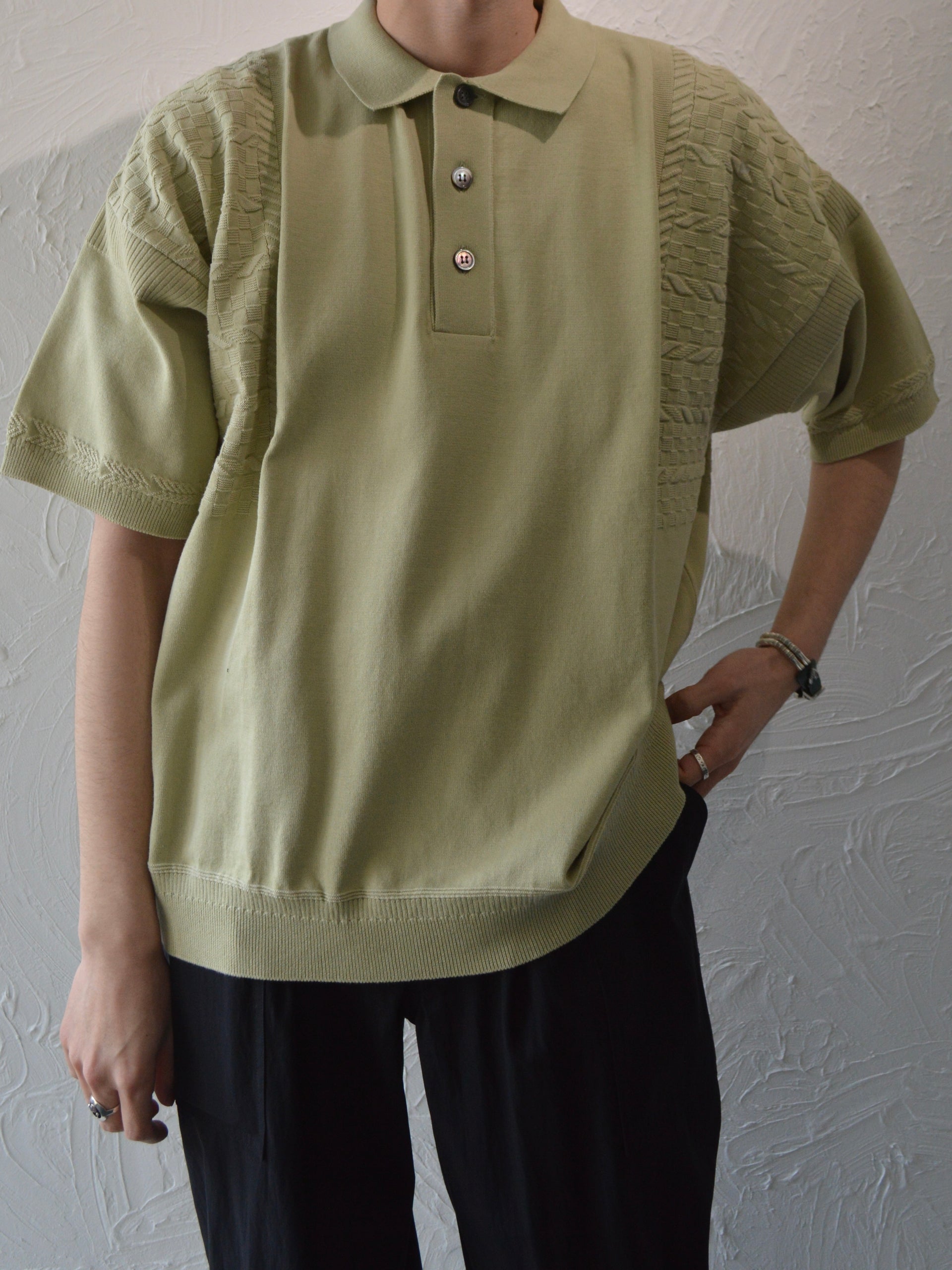 YASHIKI / Hazakura Knit Polo – JIKAI