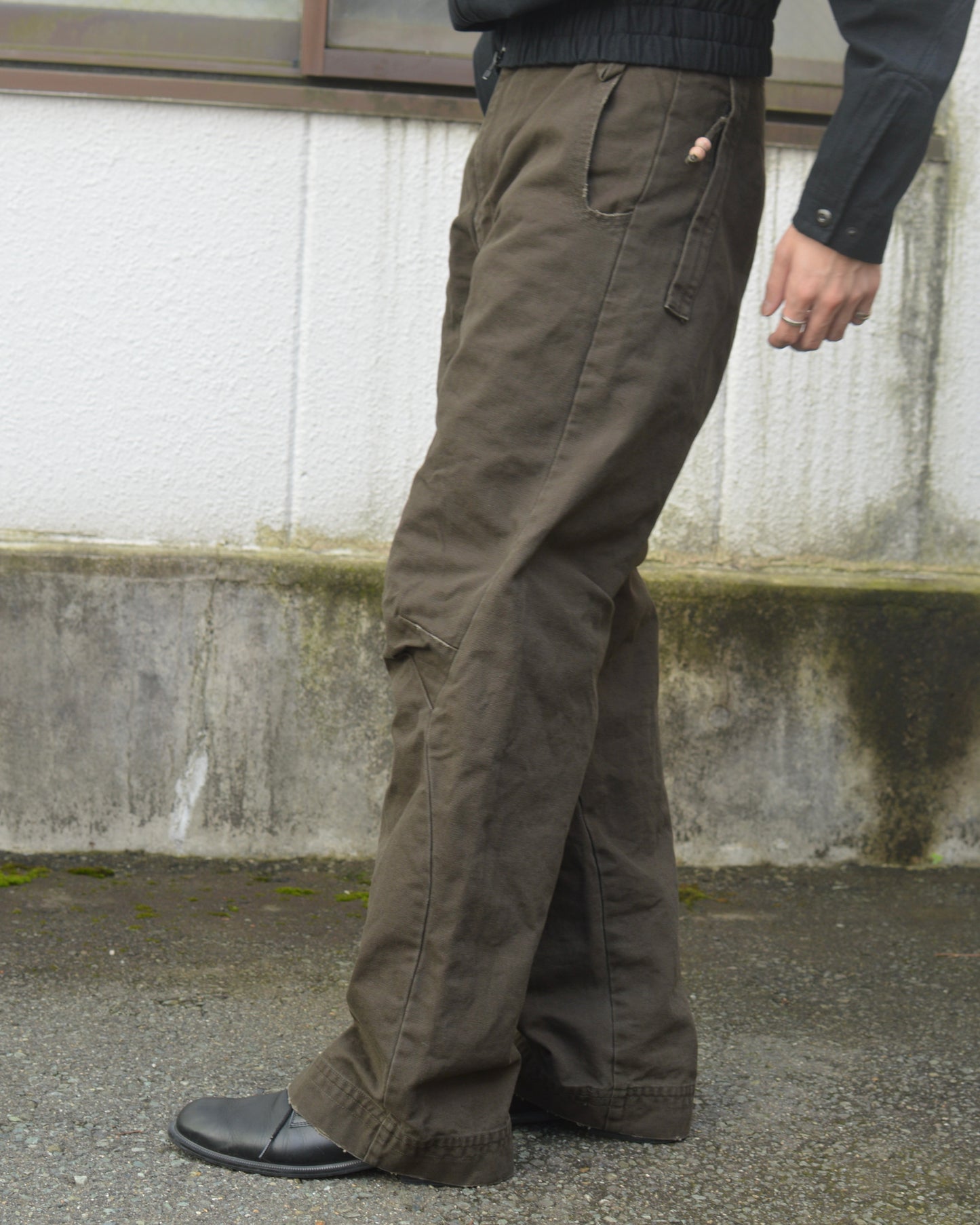 JIAN YE TAO  PANTS DARK OLIVE