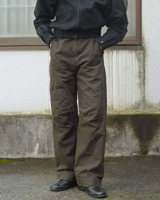 JIAN YE TAO  PANTS DARK OLIVE