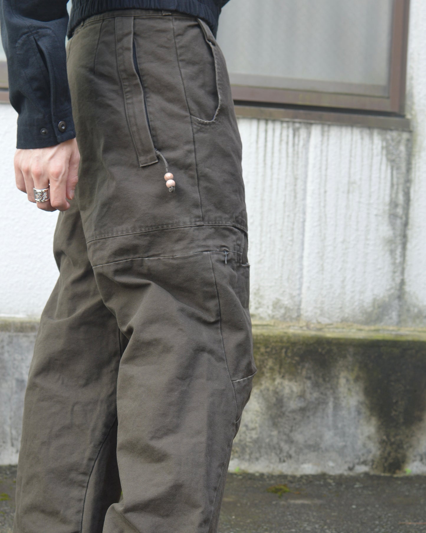 JIAN YE TAO  PANTS DARK OLIVE