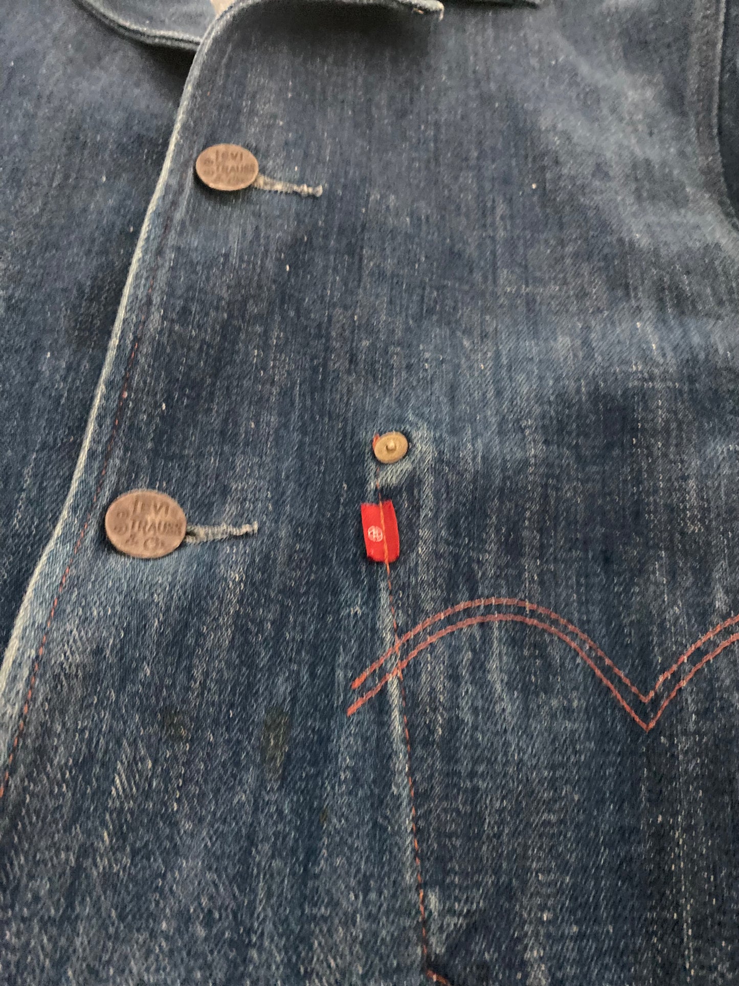 00s Levi's Red 1st denim tailored jacket