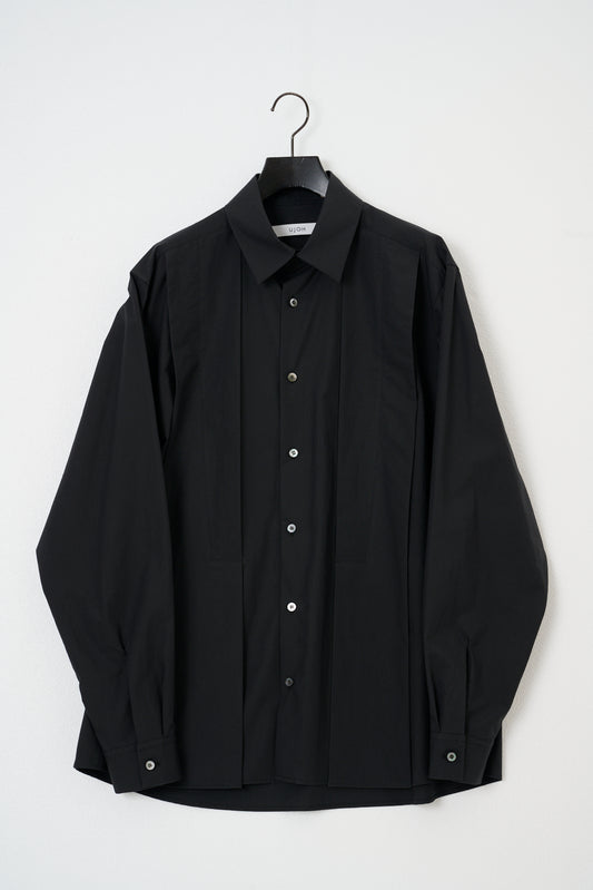 UJOH / Panel Stitch Shirt / BLACK