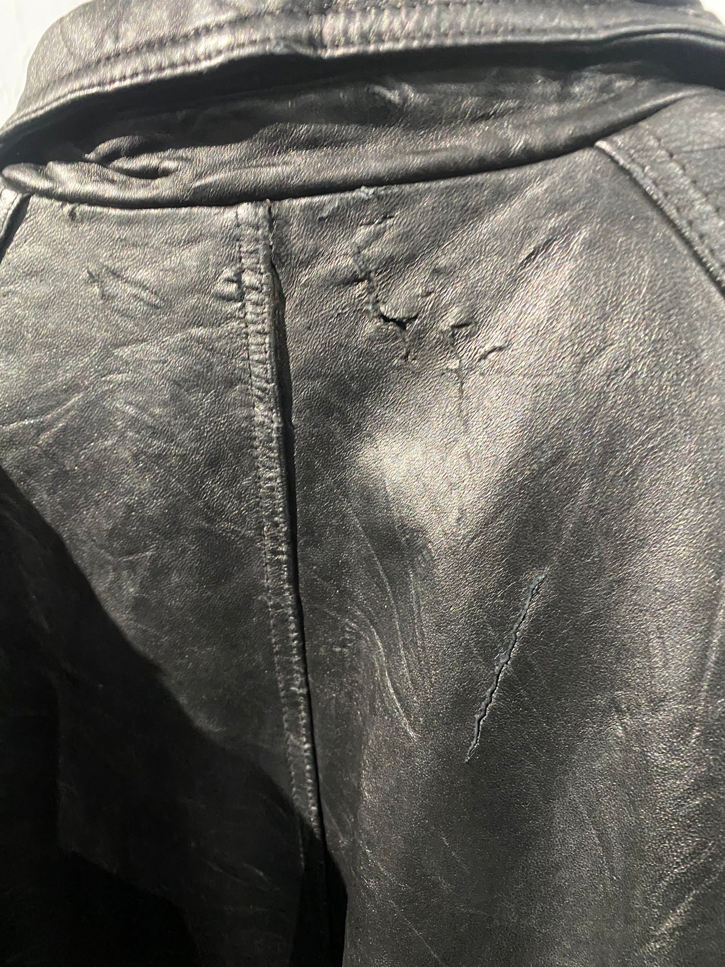 BILL BLASS leather blouson