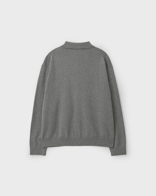 ANOTHER OFFICE Hidden Button Collar Cardigan