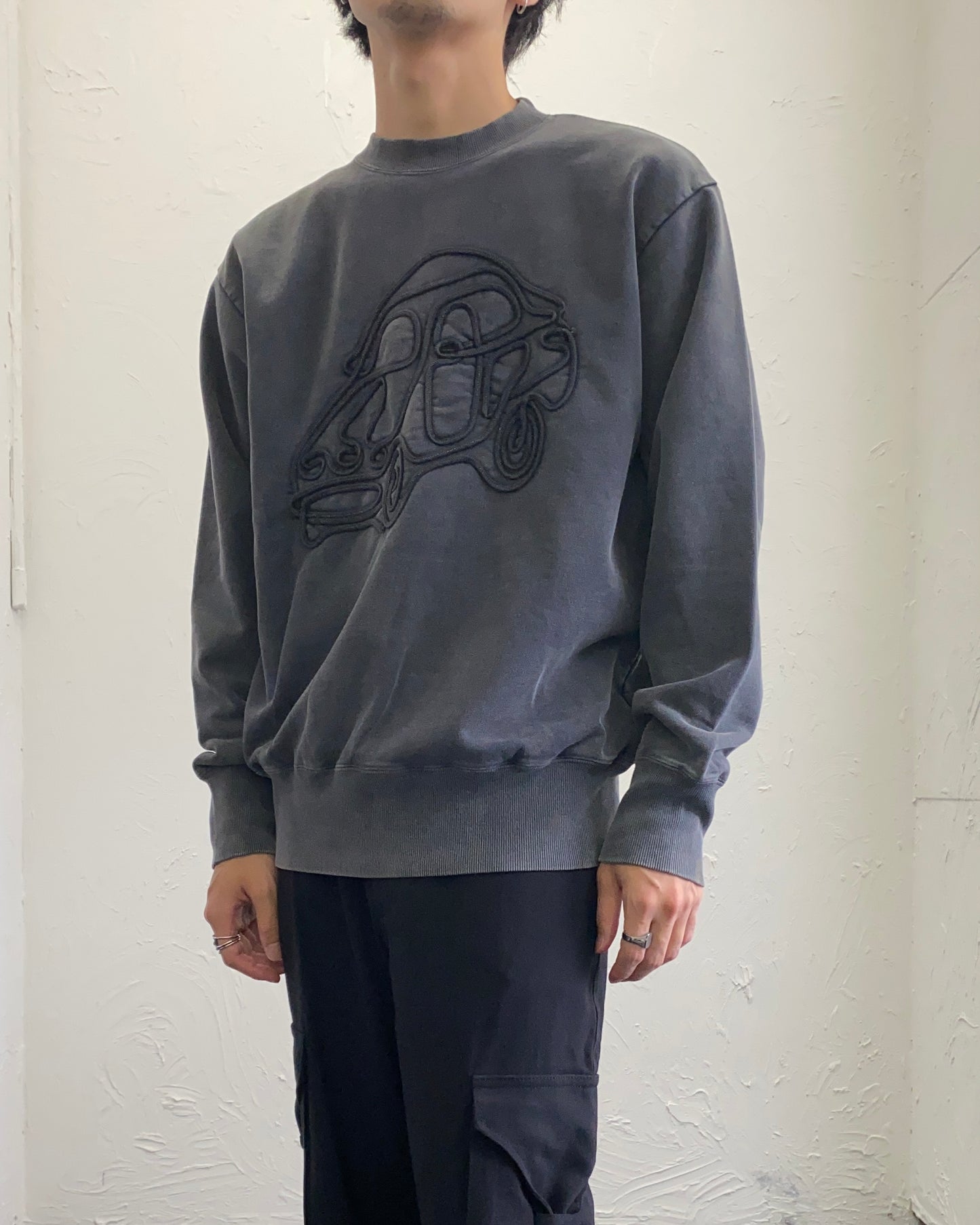 fluss / old car sweat shirts (grey)