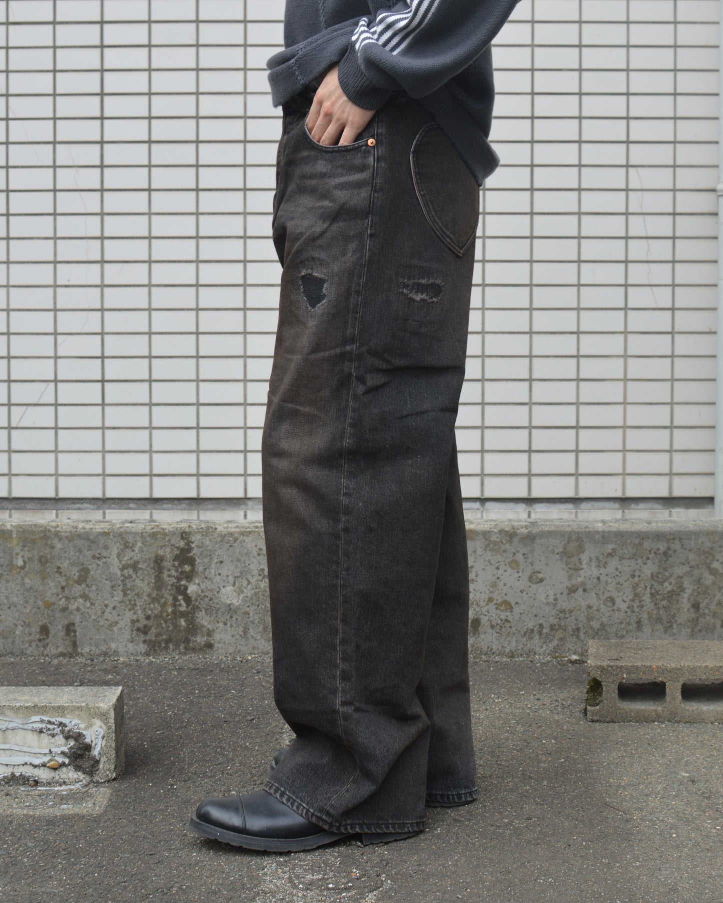 RICE NINE TEN / DISTRESSED LOVELY JEANS