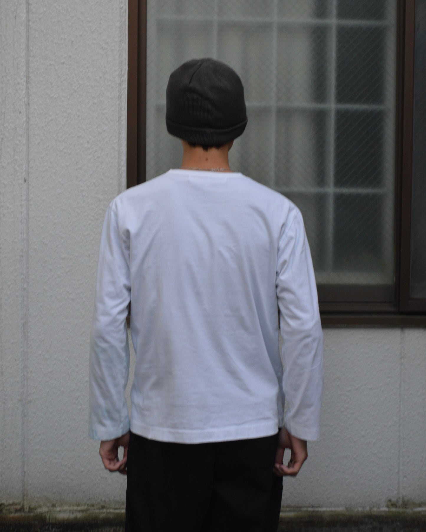 PLAY COMME des GARCONS BLACK HEART WAPPEN LS TEE