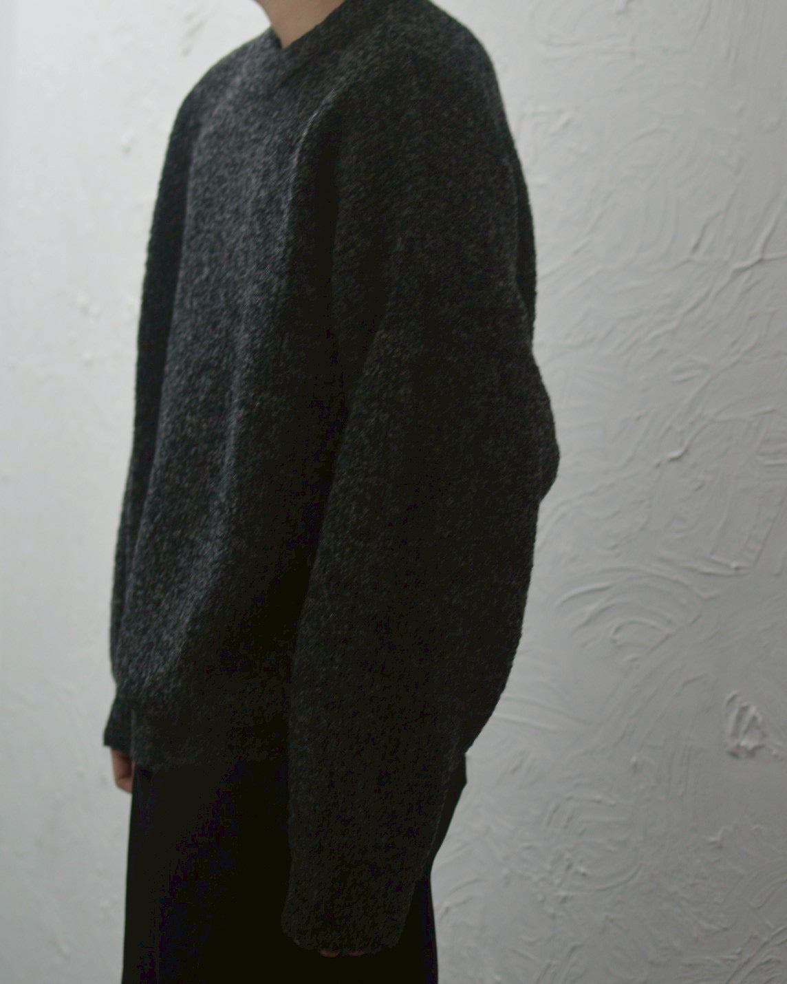 YASHIKI Shusetsu Boucle Knit black