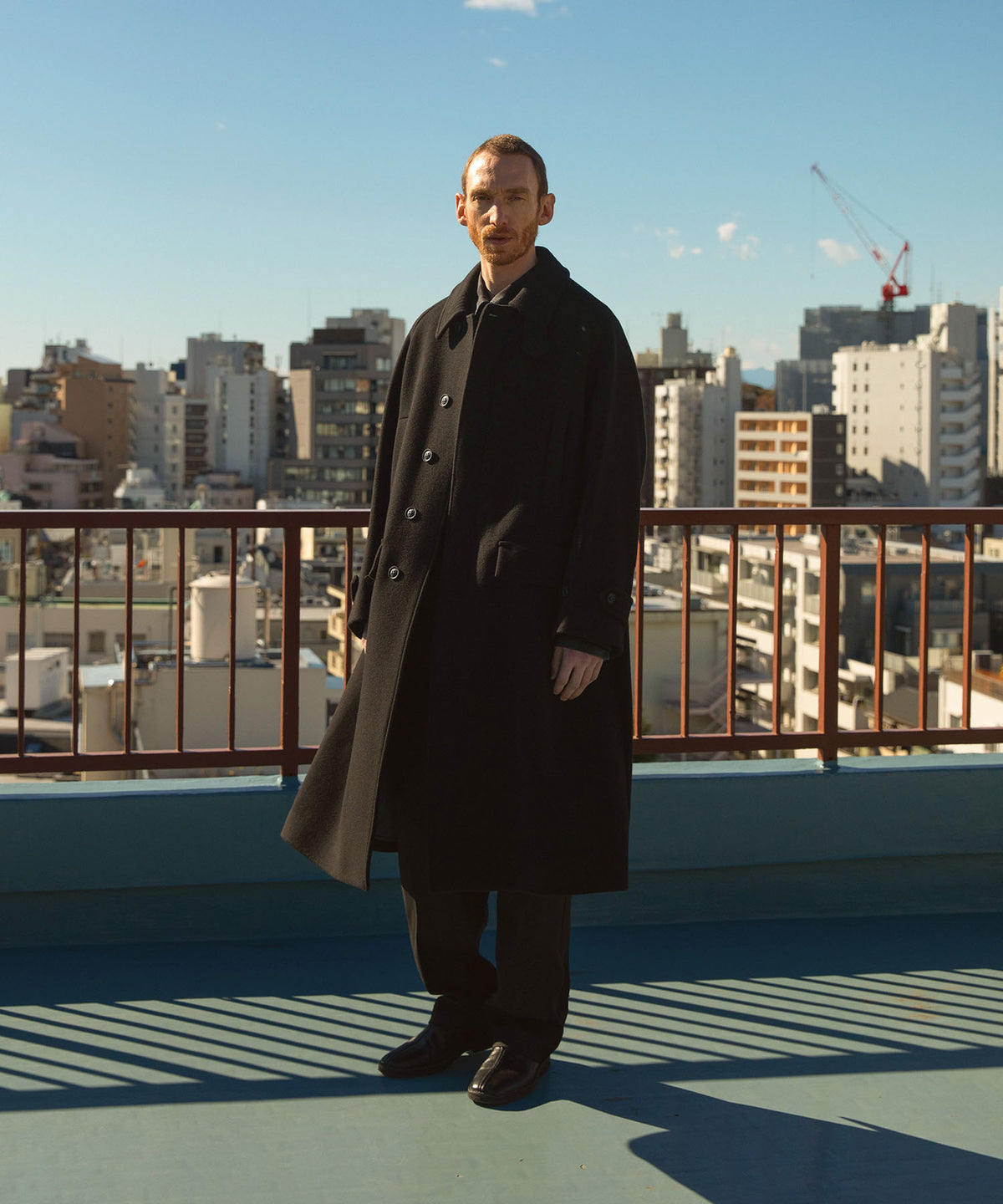 ANOTHER OFFICE Voyager Bold Balmacaan Coat