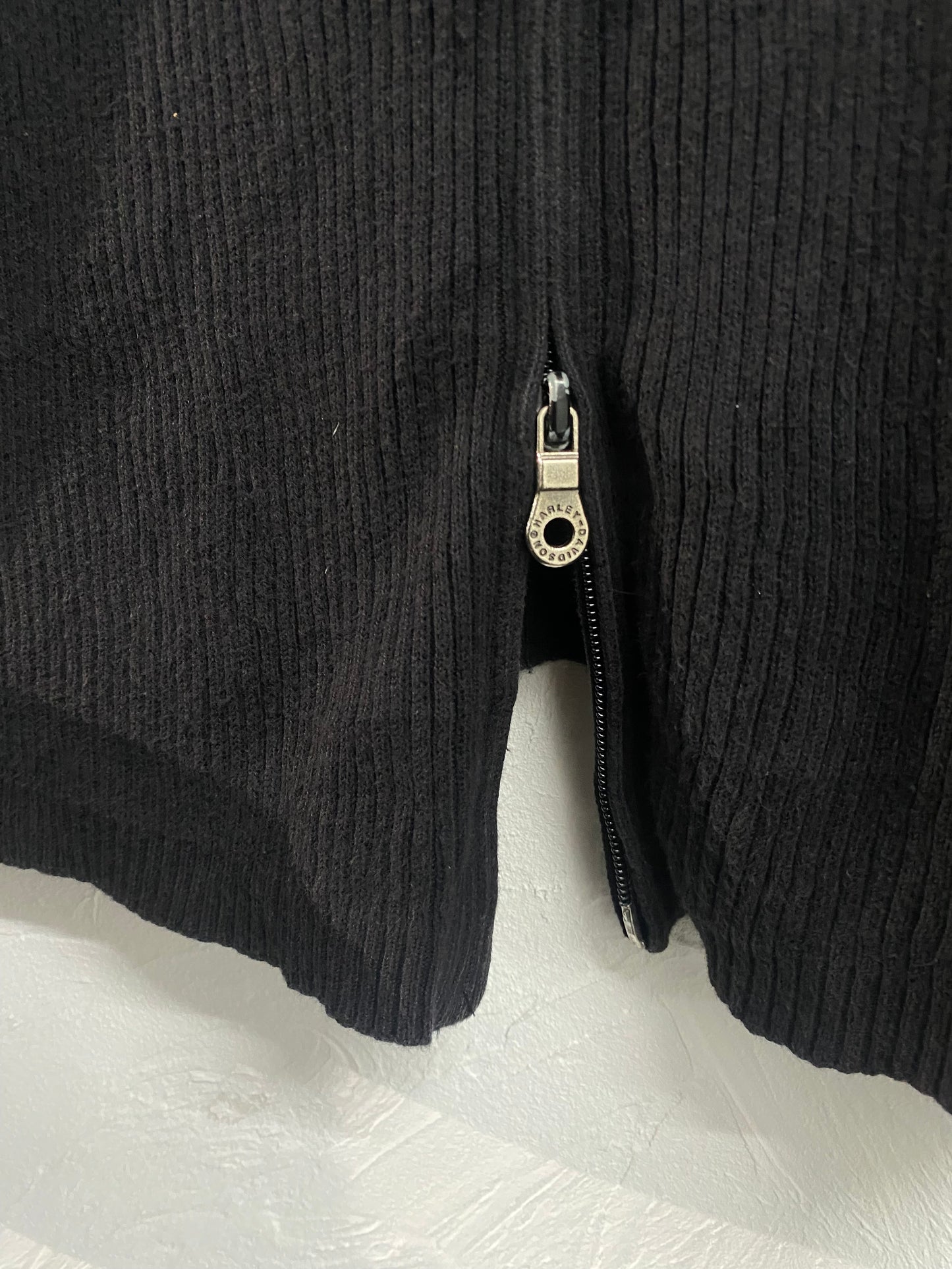 Harley-Davidson double zip cotton knit