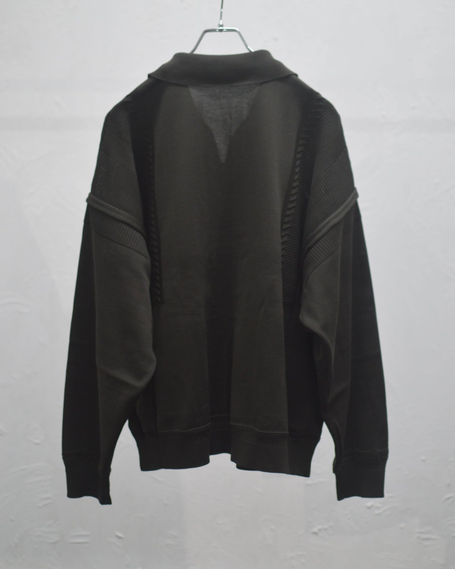 YASHIKI Akiyo Zip Cardigan DARK-OLIVE