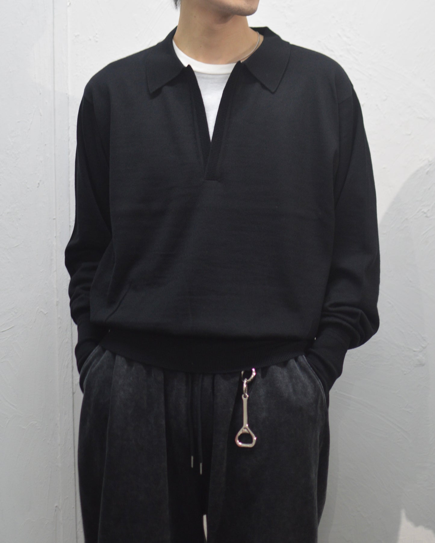 SUGARHILL WOOL KNIT POLO