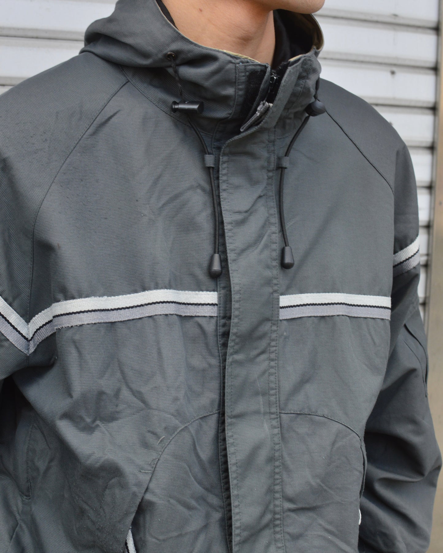 nylon weather parka