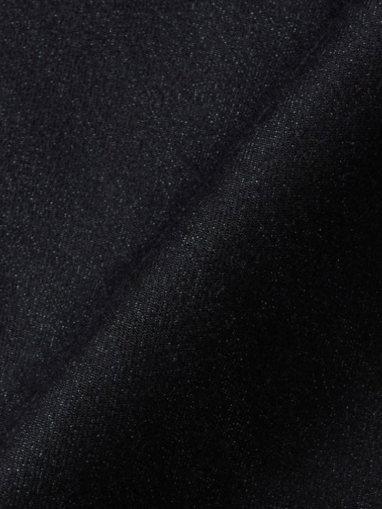 SUGARHILL TWISTED HEATHER DENIM PANTS WIDE CUT BLUE BLACK