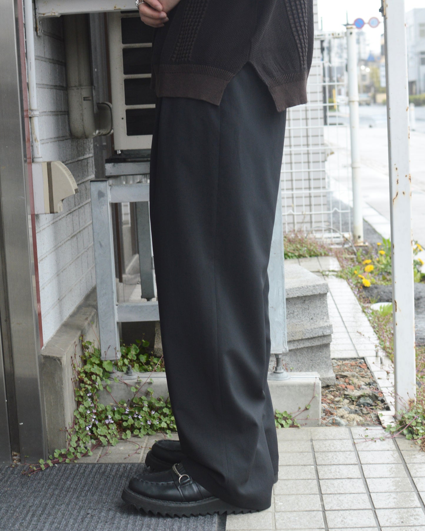 SAYATOMO 2-Tack Wide Slacks