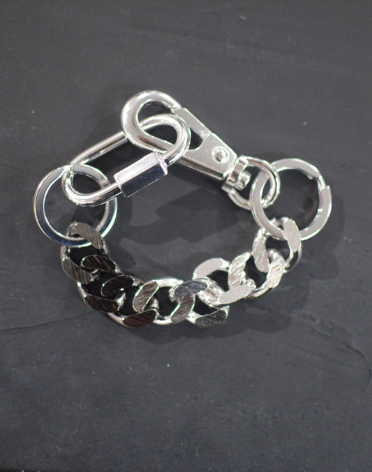 THE OBJECT Signature Double Karabina Keychain BLACK