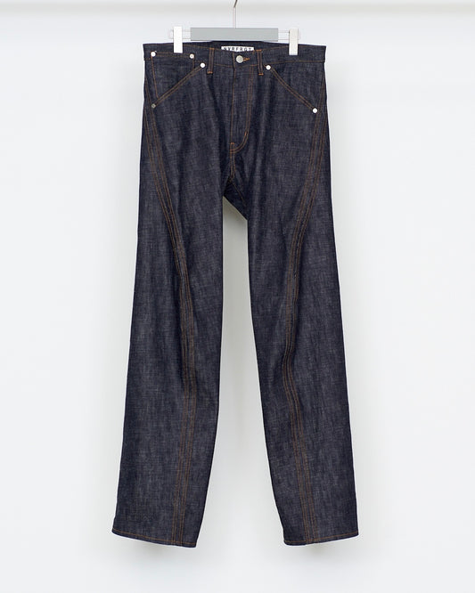 NVRFRGT 3D TWISTED JEANS  RAW INDIGO