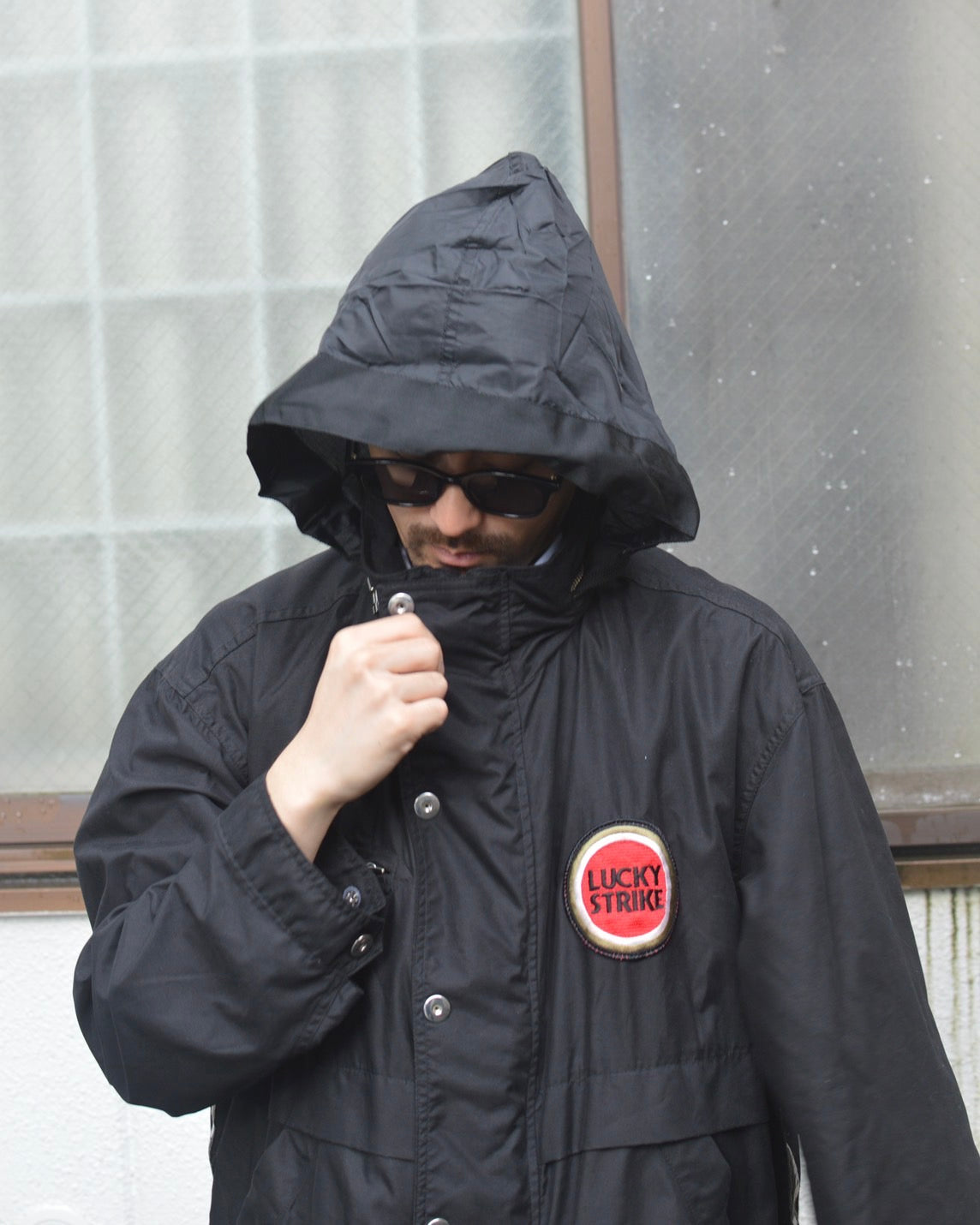 LUCKY STRIKE LOGO HOODED JACKET