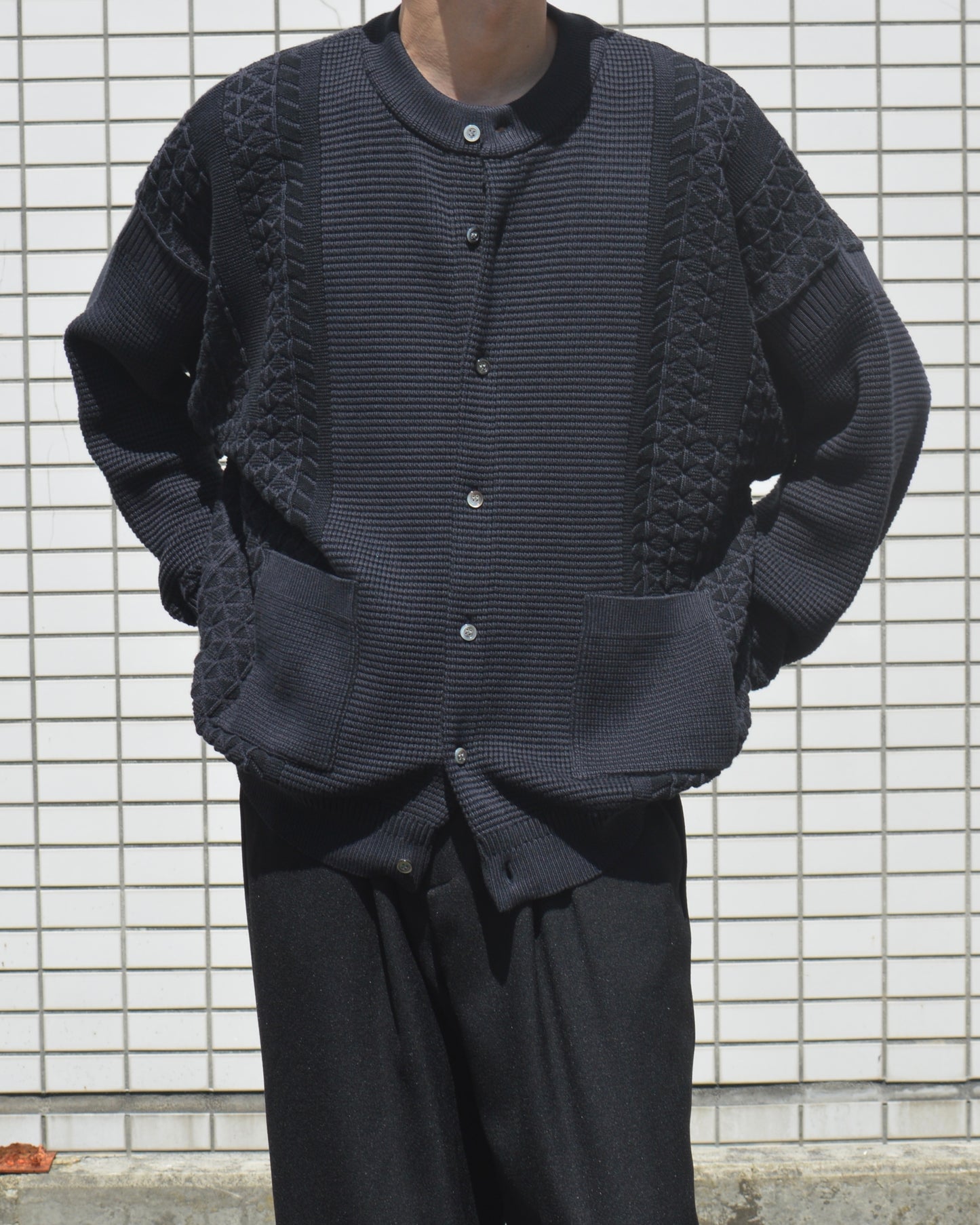 YASHIKI Ginka Cardigan DARK-NAVY