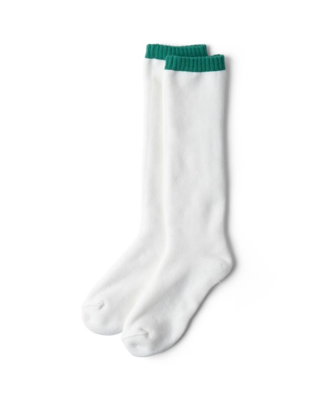 refomed REVERSIBLE LONG SOCKS White