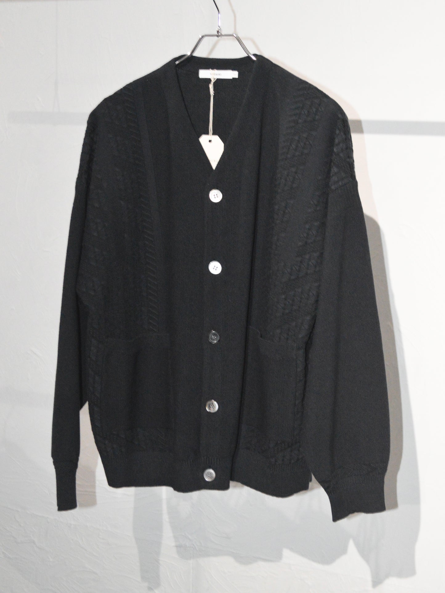 YASHIKI kusaho cardigan　BLACK