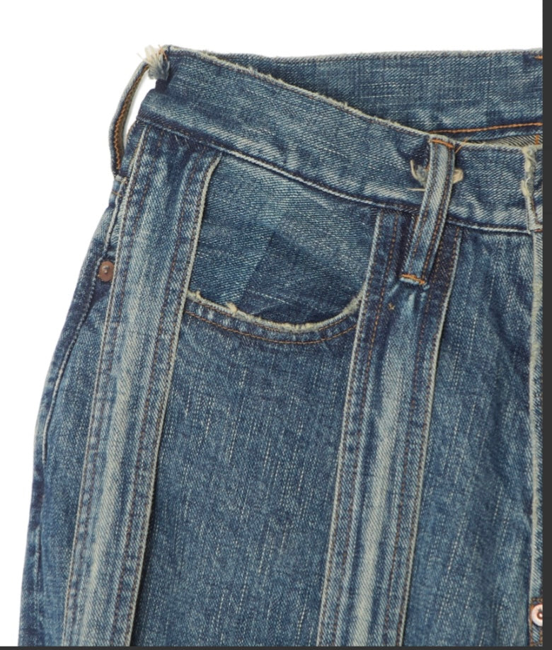 SUGARHILL CAGED DENIM PANTS INDIGO