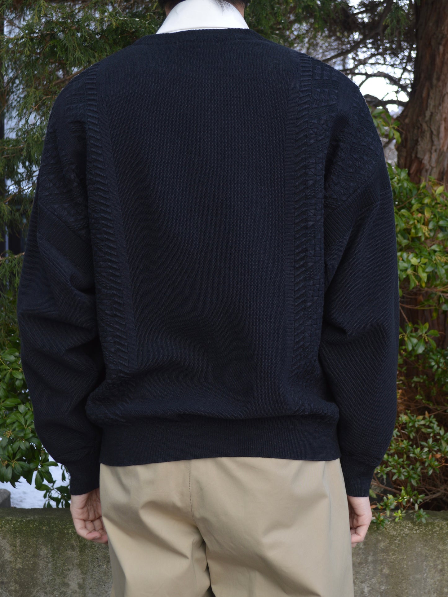 YASHIKI kusaho cardigan　BLACK