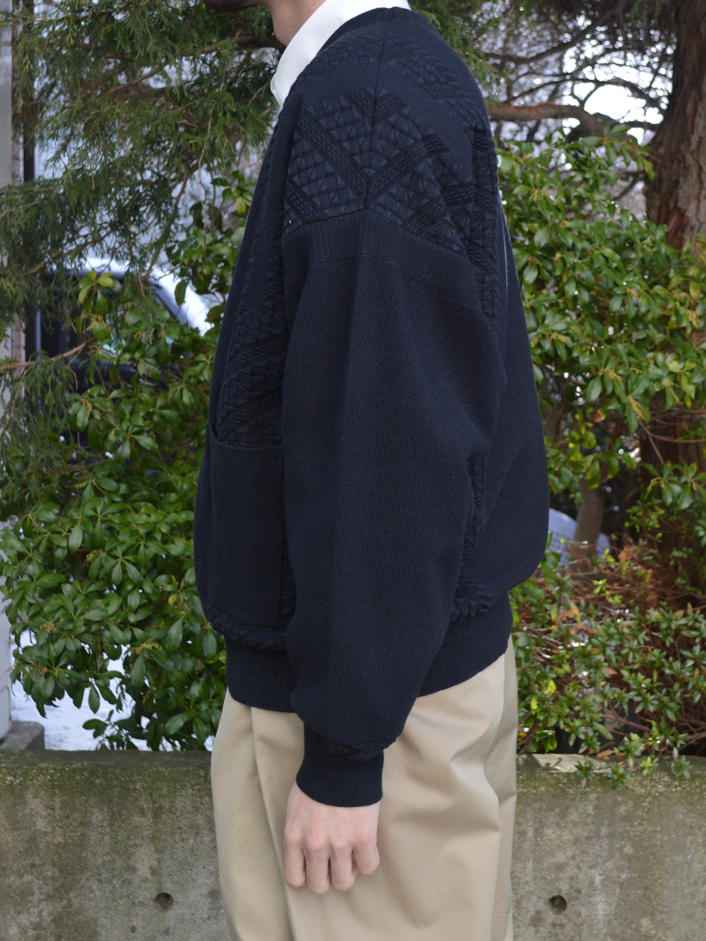 YASHIKI kusaho cardigan　BLACK