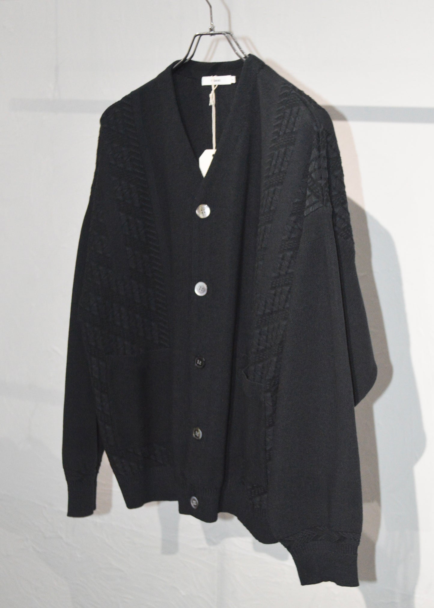 YASHIKI kusaho cardigan　BLACK