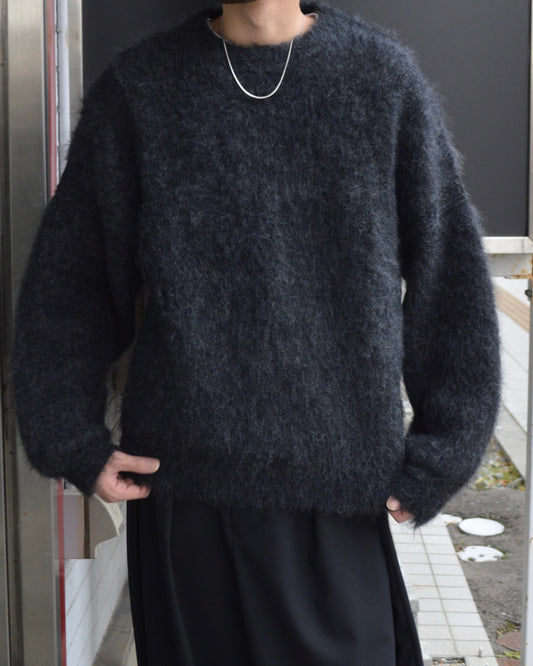 Akane mohair Knit BLACK