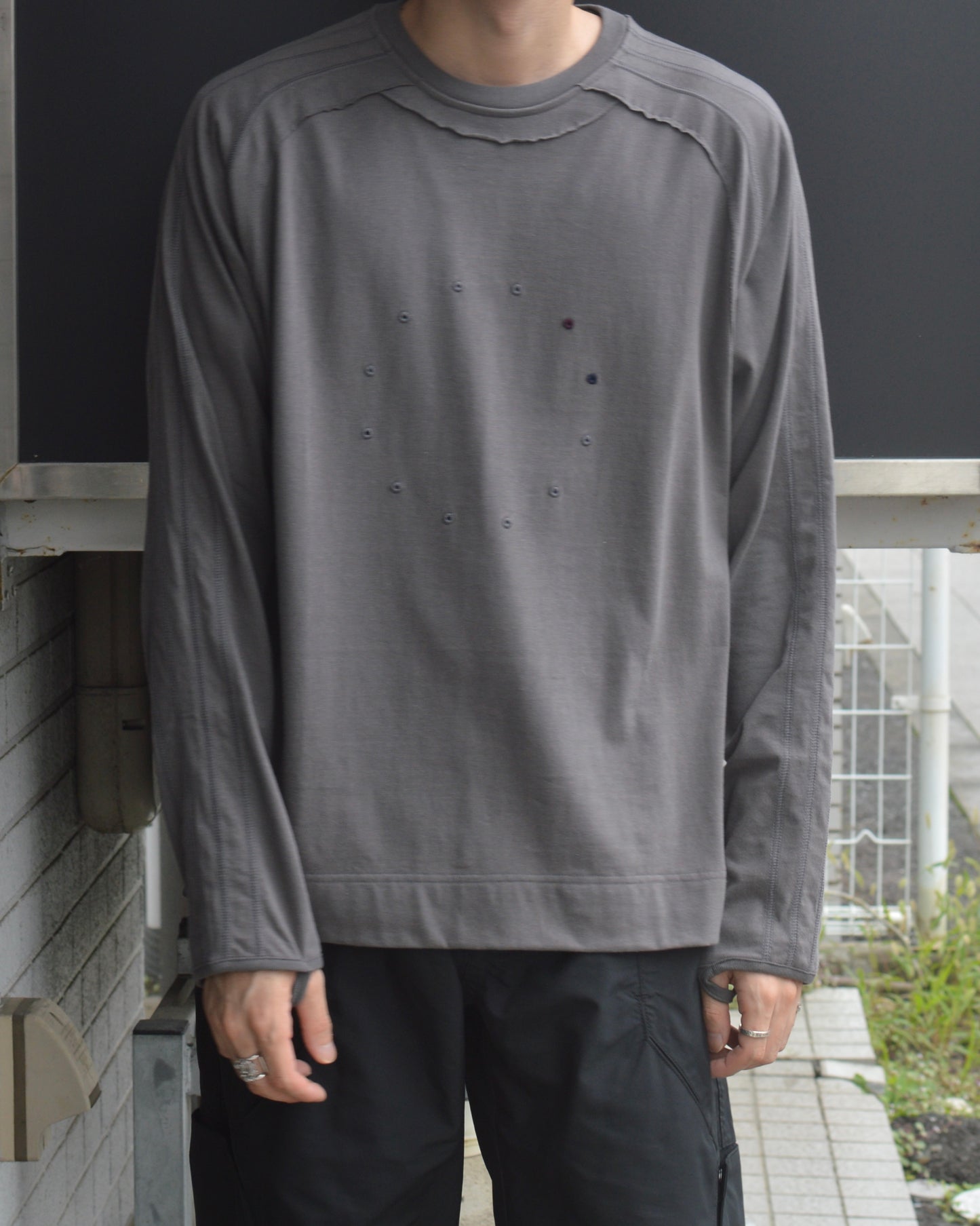JIAN YE 十二支　LS TEE GRAY