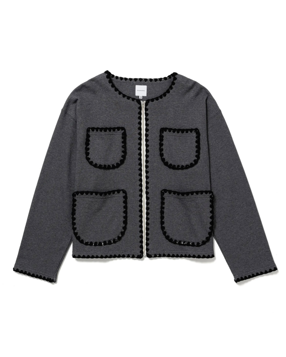 SWEAT CARDIGAN “CH○NEL”