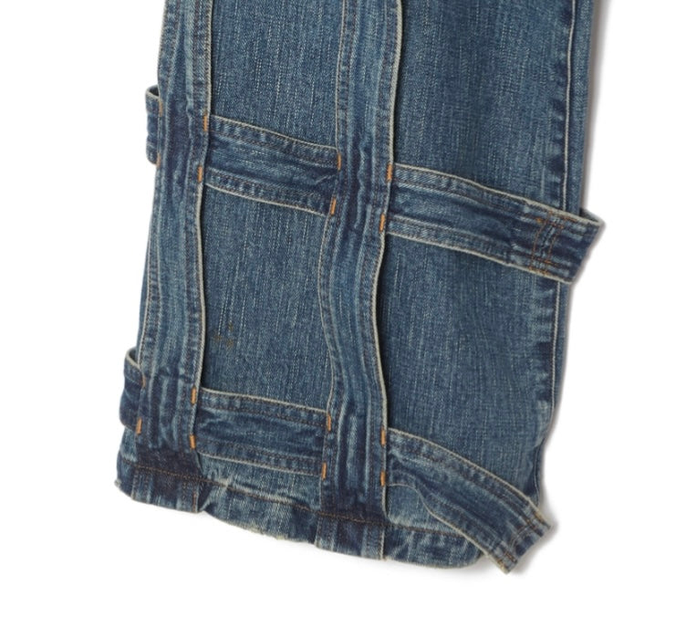 SUGARHILL CAGED DENIM PANTS INDIGO