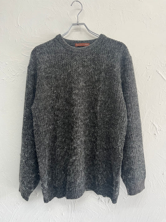 crew neck shaggy Knit