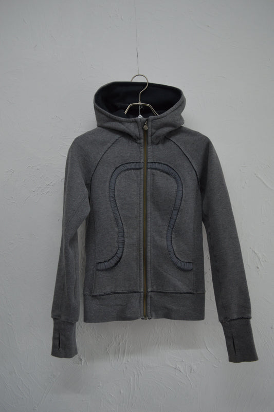 lulu lemon zip hoodie gray