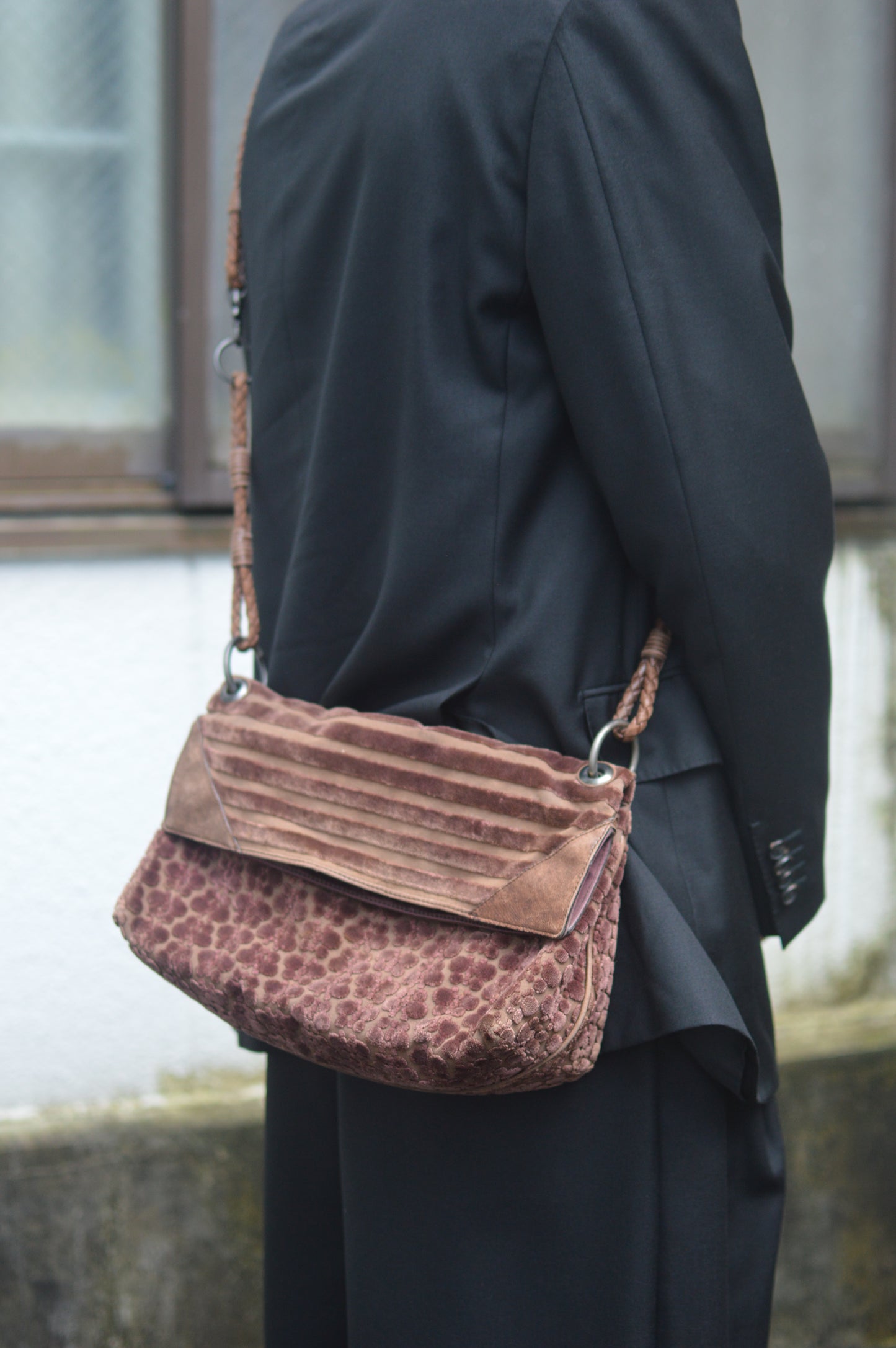 BOTTEGA VENETA butterfly pattern 2way shoulder bag
