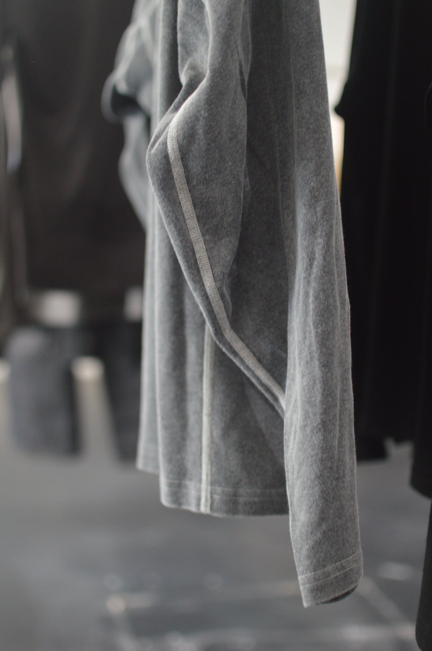 OPPOSE DUALITY Long Sleeve T-Shirts Wash GRAY