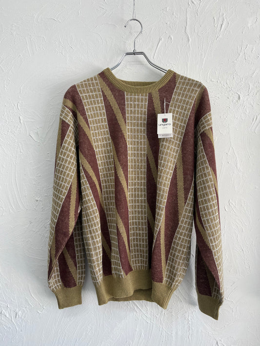 90s ungaro design linen knit