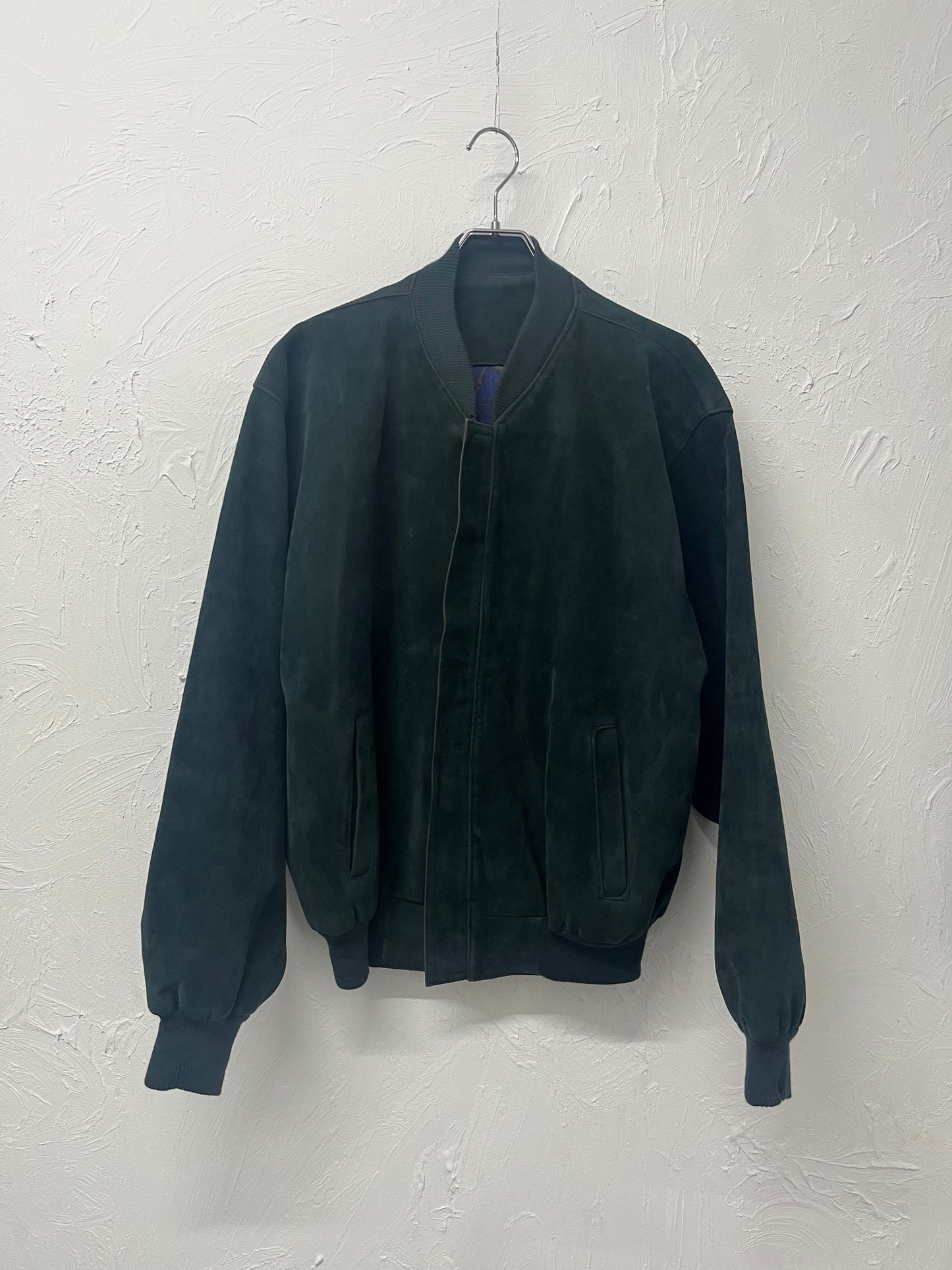 suède bomber jacket