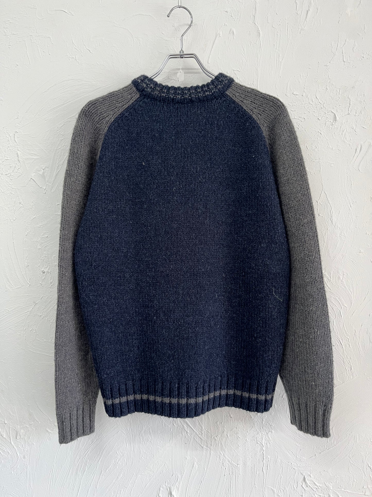 crew neck mulch collar knit