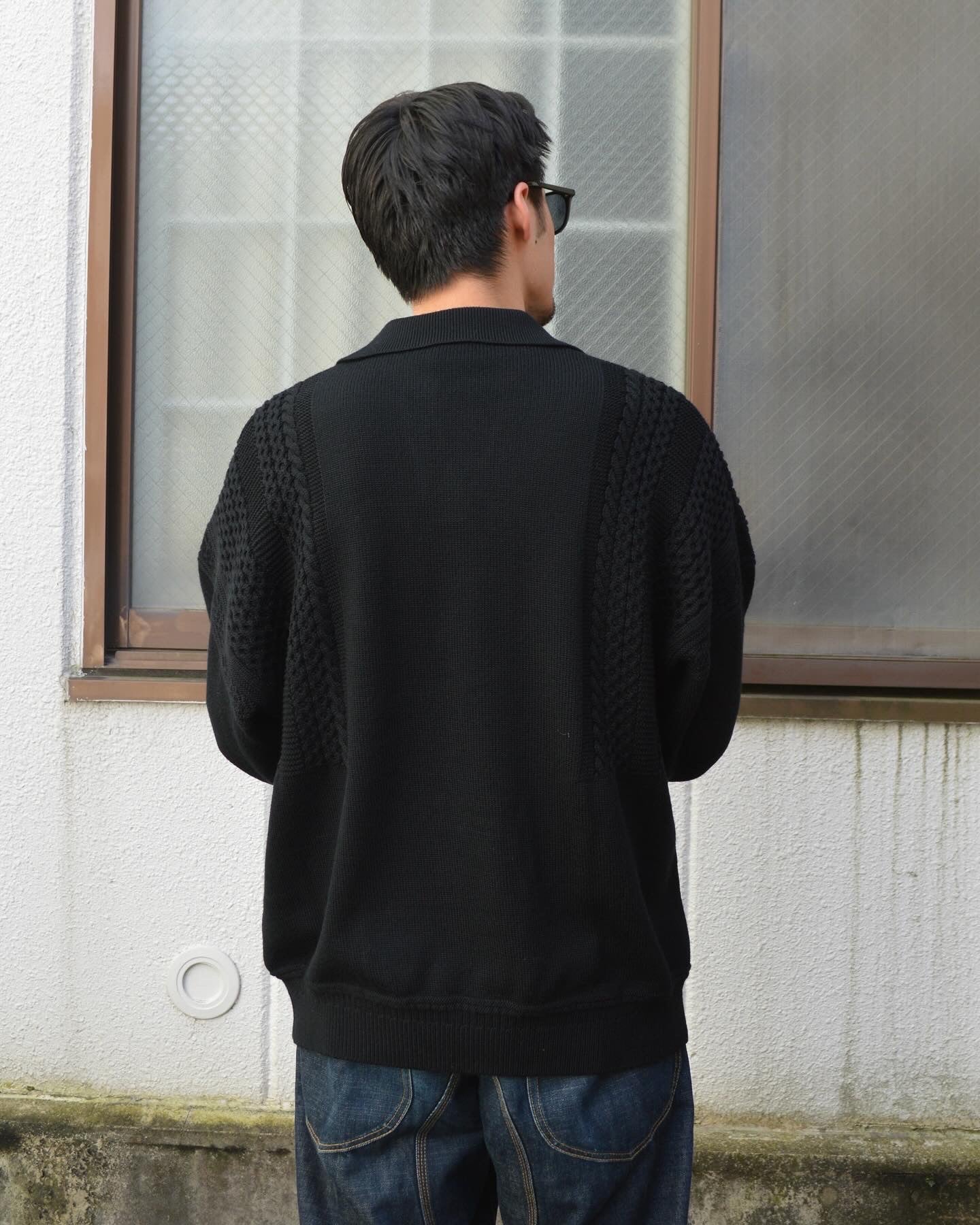 YASHIKI Hatsuyuki Knit BLACK