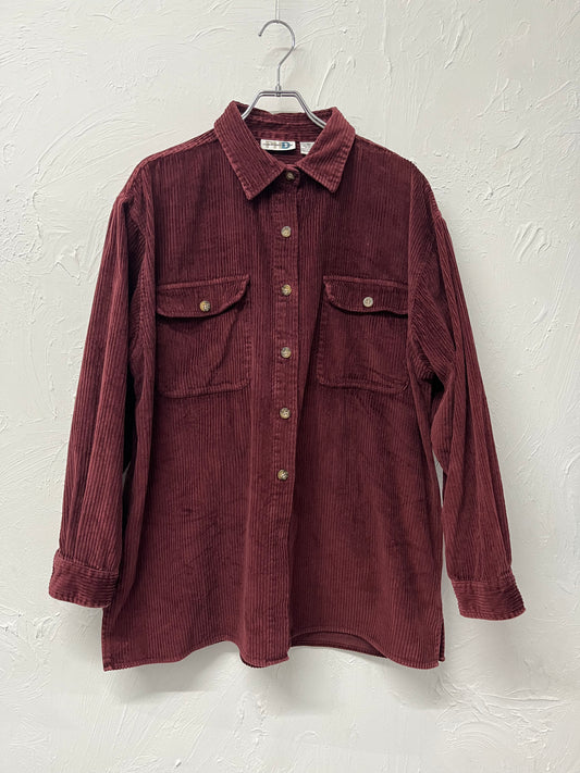 90s PAUL HARRIS DESIGN thick ridge corduroy shirt