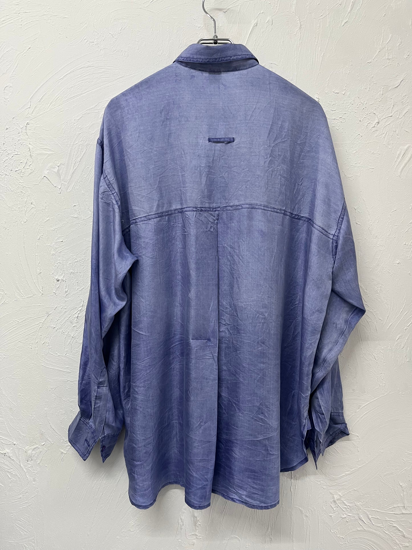 GOOUCH silk shirt BLUE