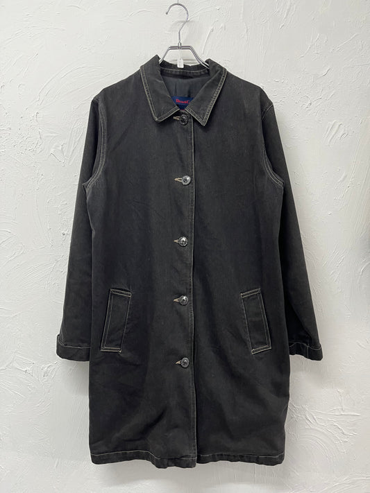 OLD DENIM & CO. BLACK DENIM OVER COAT